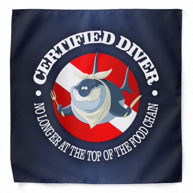 Certified Diver (Food Chain) Bandana (Front)