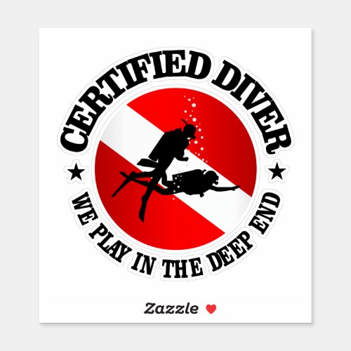 Certified Diver rd Sticker