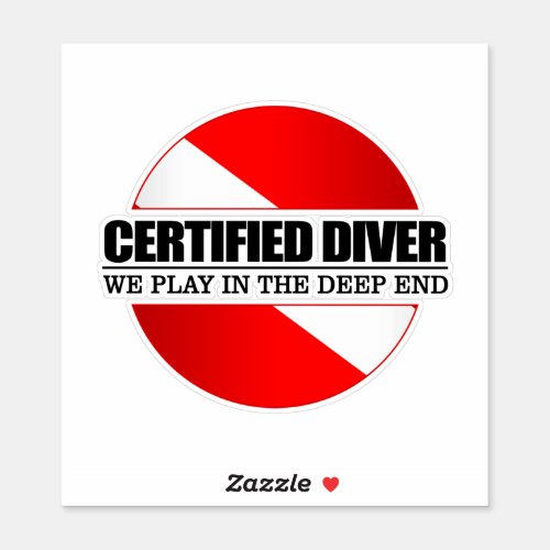 Certified Diver rd Sticker