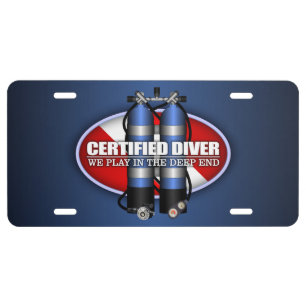 Certified Diver (ST) License Plate