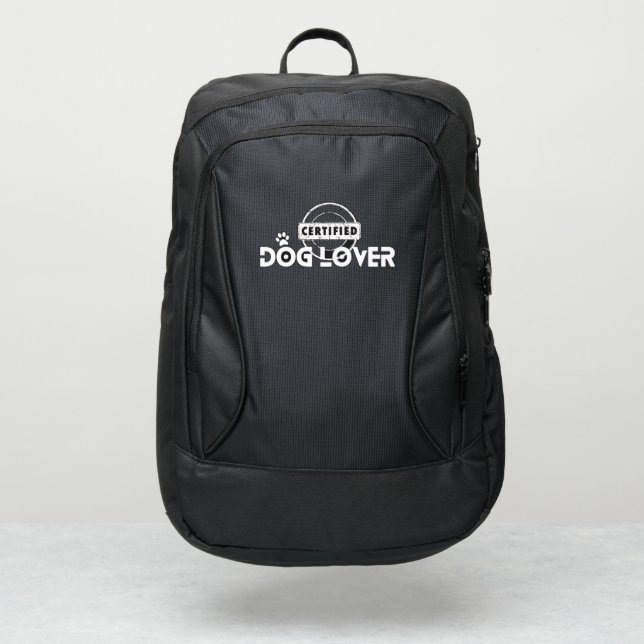 Certified Dog Lover Port Authority® Backpack (Front)