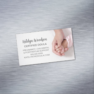Certified Doula or Midwife Birth Coach Postpartum Business Card Magnet
