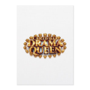 Certified Drama Queen Invitation