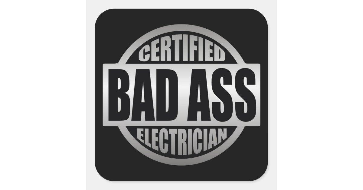 Certified Electricians sticker | Zazzle.com