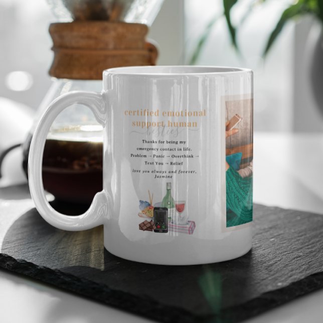 Certified Emotional Support Human | Friends Photo Coffee Mug (Creator Uploaded)