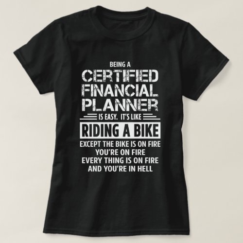 Certified Financial Planner T_Shirt