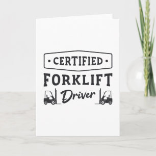 Certified Forklift Driver Forklift Operator Truck Card