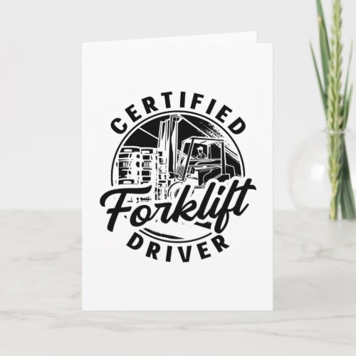 Certified Forklift Driver Truck Forklift Operator Card