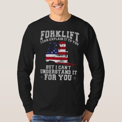 Certified Forklift Truck Operator Vintage American T_Shirt