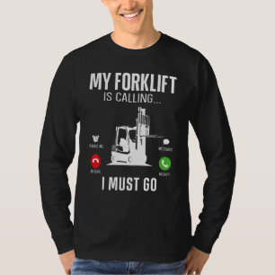 Certified Forklift Truck Operator Vintage Phone Di T-Shirt