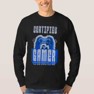 Certified Gamer Video Games Gaming T-Shirt