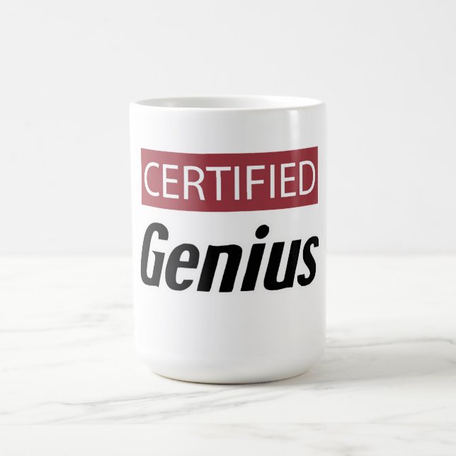 Certified Genius Coffee Mug (Center)