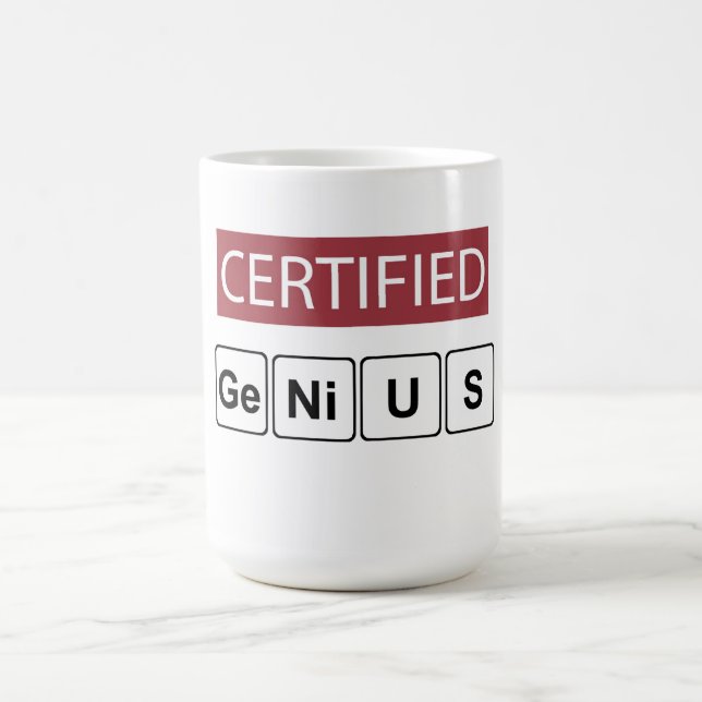 Certified Genius Coffee Mug (Center)