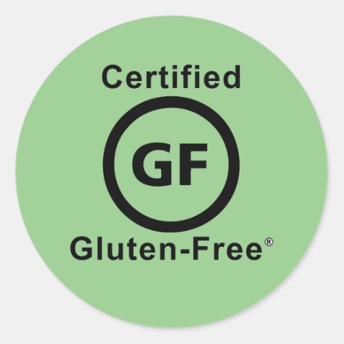 Certified Gluten Free Symbol Classic Round Sticker
