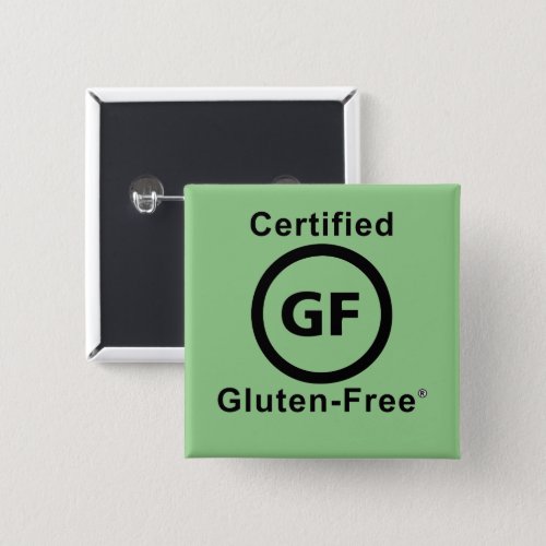Certified Gluten Free Symbol Square Button