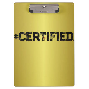 #CERTIFIED GOLD PLANNER  CLIPBOARD