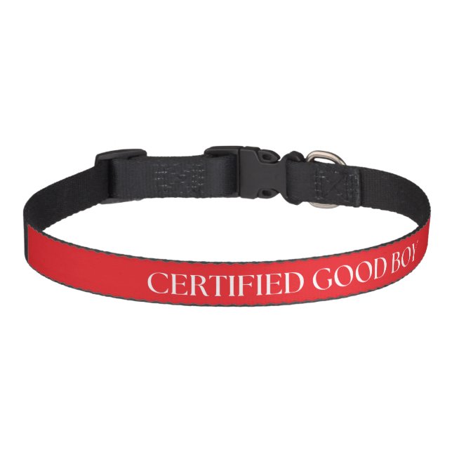 Certified Good Boy Pet Collar (Front)