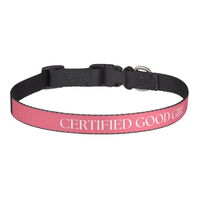 Certified Good Girl Pet Collar (Front)
