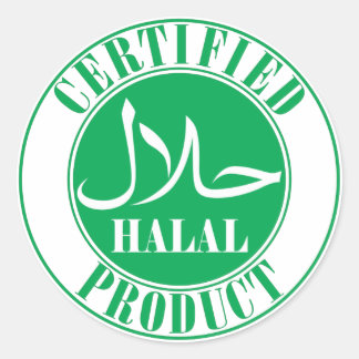 Certified Halal Product Sticker – Islamic Halal La