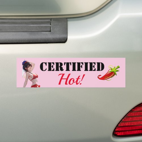 Certified Hot Bikini Pinup Model Thunder_Cove  Bumper Sticker