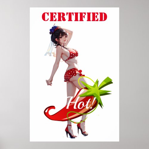 Certified Hot Bikini Pinup Model Thunder_Cove  Poster