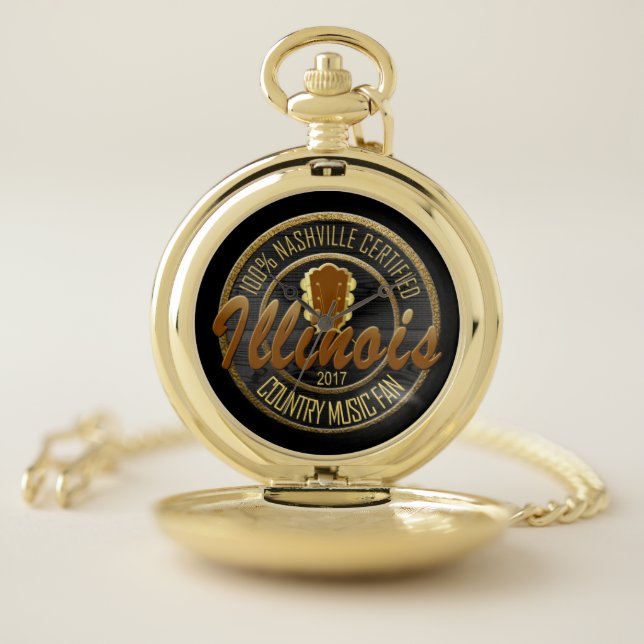 Certified Illinois Country Music Fan Pocket Watch (Inside)