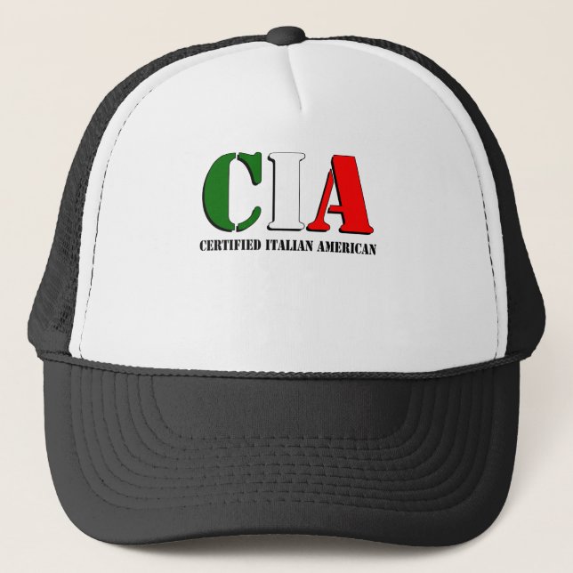 Certified Italian American Trucker Hat (Front)