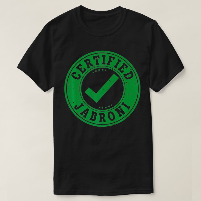 Certified Jabroni Funny Checkmark Premium  T-Shirt (Design Front)