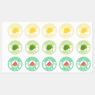 Certified Juicy Fruit Sticker Sheet