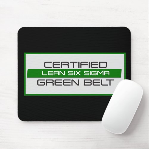 Certified Lean Six Sigma Green Belt Mouse Pad