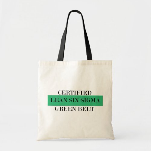 Certified Lean Six Sigma Green Belt Tote