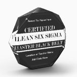 Certified Lean Six Sigma Master Black Belt Acrylic Award<br><div class="desc">Certified Lean Six Sigma Master Black Belt</div>