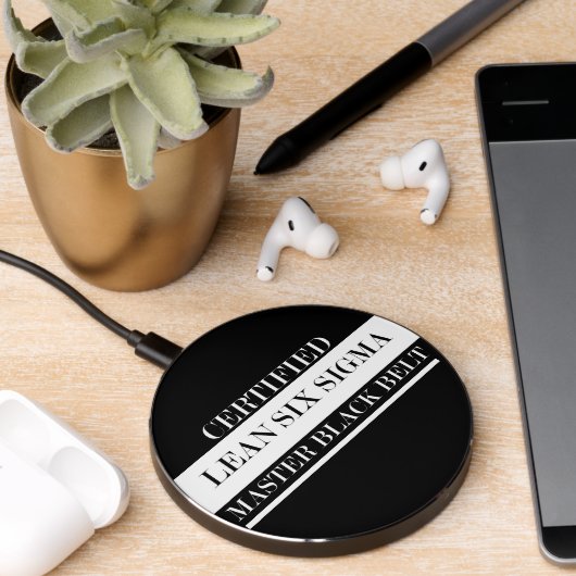 Certified Lean Six Sigma Master Black Wireless Charger (Desk 2)