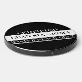 Certified Lean Six Sigma Master Black Wireless Charger (Front 2)