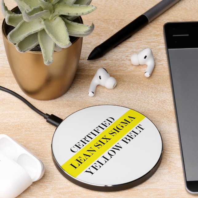 Certified Lean Six Sigma Yellow Belt  Wireless Charger (Desk 2)