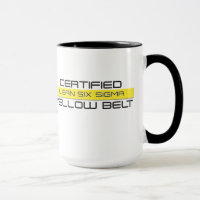 Certified Leans Six Sigma Yellow Belt Coffee Mug