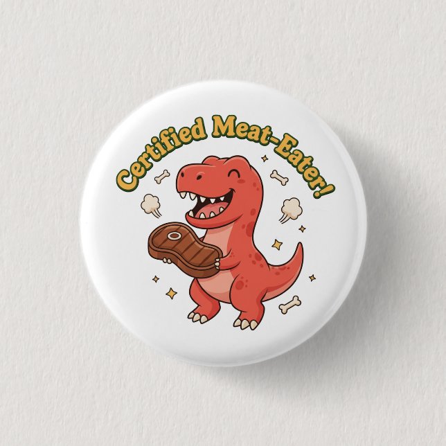 Certified Meat Eater Button (Front)