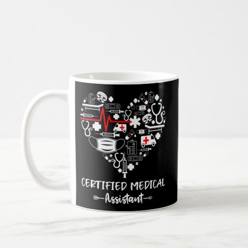 Certified Medical Assistant Heart Cma Coffee Mug