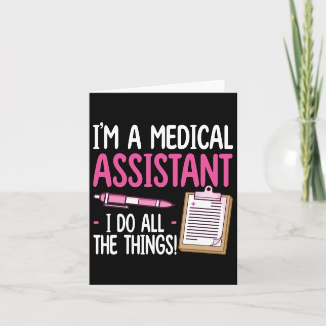 Certified Medical Istant Design Women Cma Nurse  Card (Front)