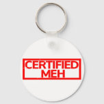 Certified Meh Stamp Keychain