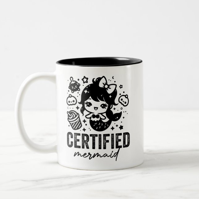 Certified Mermaid Ocean certified mermaid Sea Mug (Left)