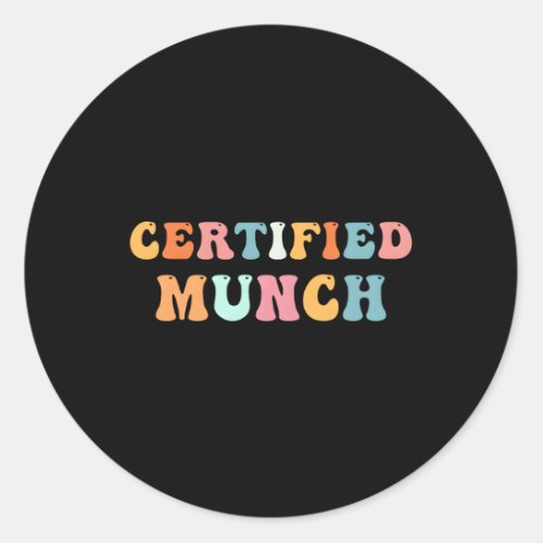Certified Munch Classic Round Sticker