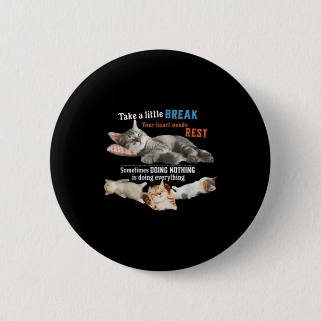 Certified Nap Expert Funny Lazy Cat Meme Cat Moms  Button (Front)