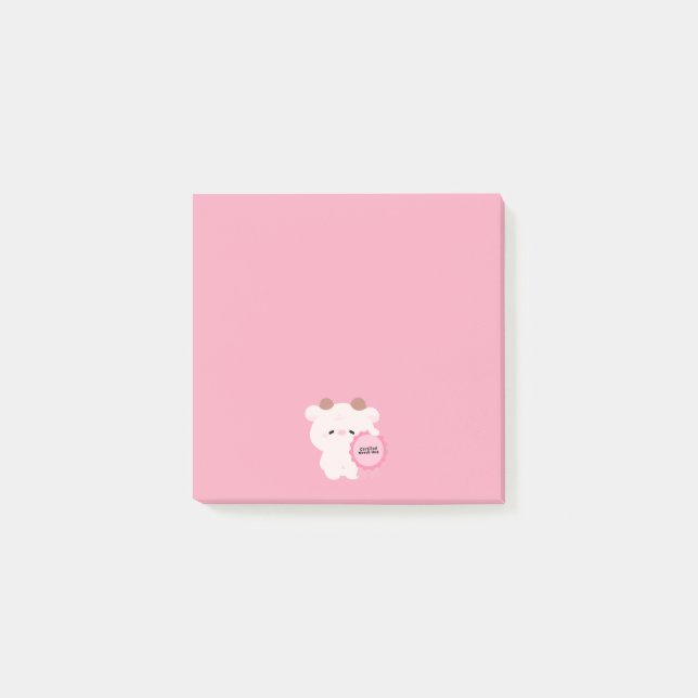 Certified Needs Hug Cow Post-it Notes (Front)