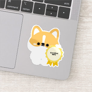 Certified NPC Corgi Sticker