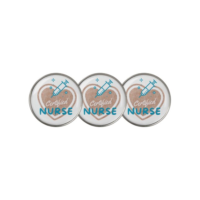 Certified Nurse Golf Ball Marker (3 Up)