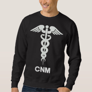 Certified Nurse Midwife CNM Caduceus Medical Symbo Sweatshirt