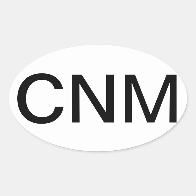 Certified Nurse Midwife Oval Sticker (Front)
