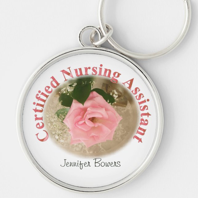 Certified Nursing Assistant Gifts Keychain (Front)