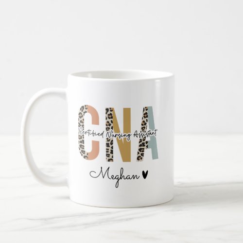 Certified Nursing Assistant Leopard CNA Nurse Gift Coffee Mug